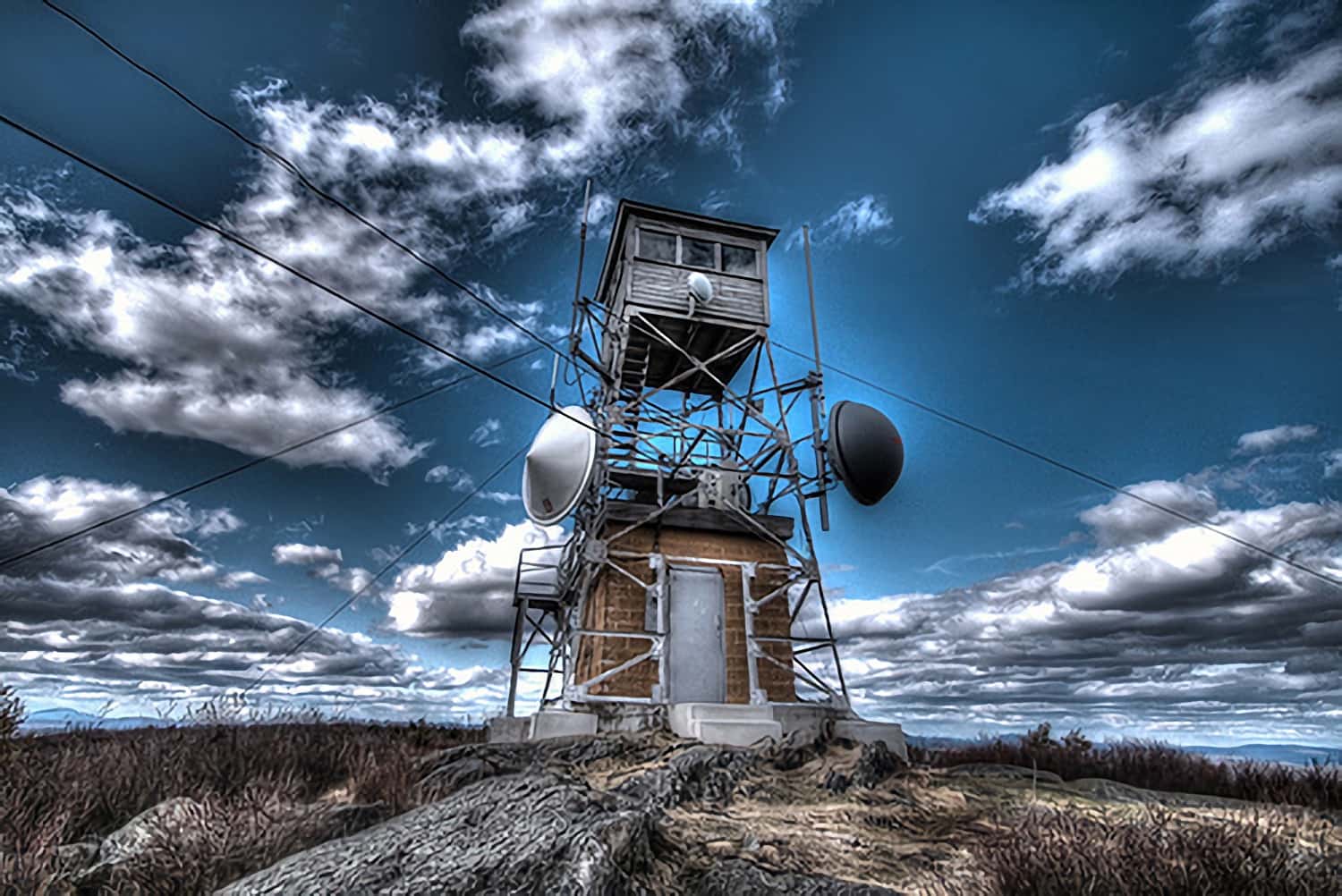 Pitcher Mountain Fire Tower. Source.